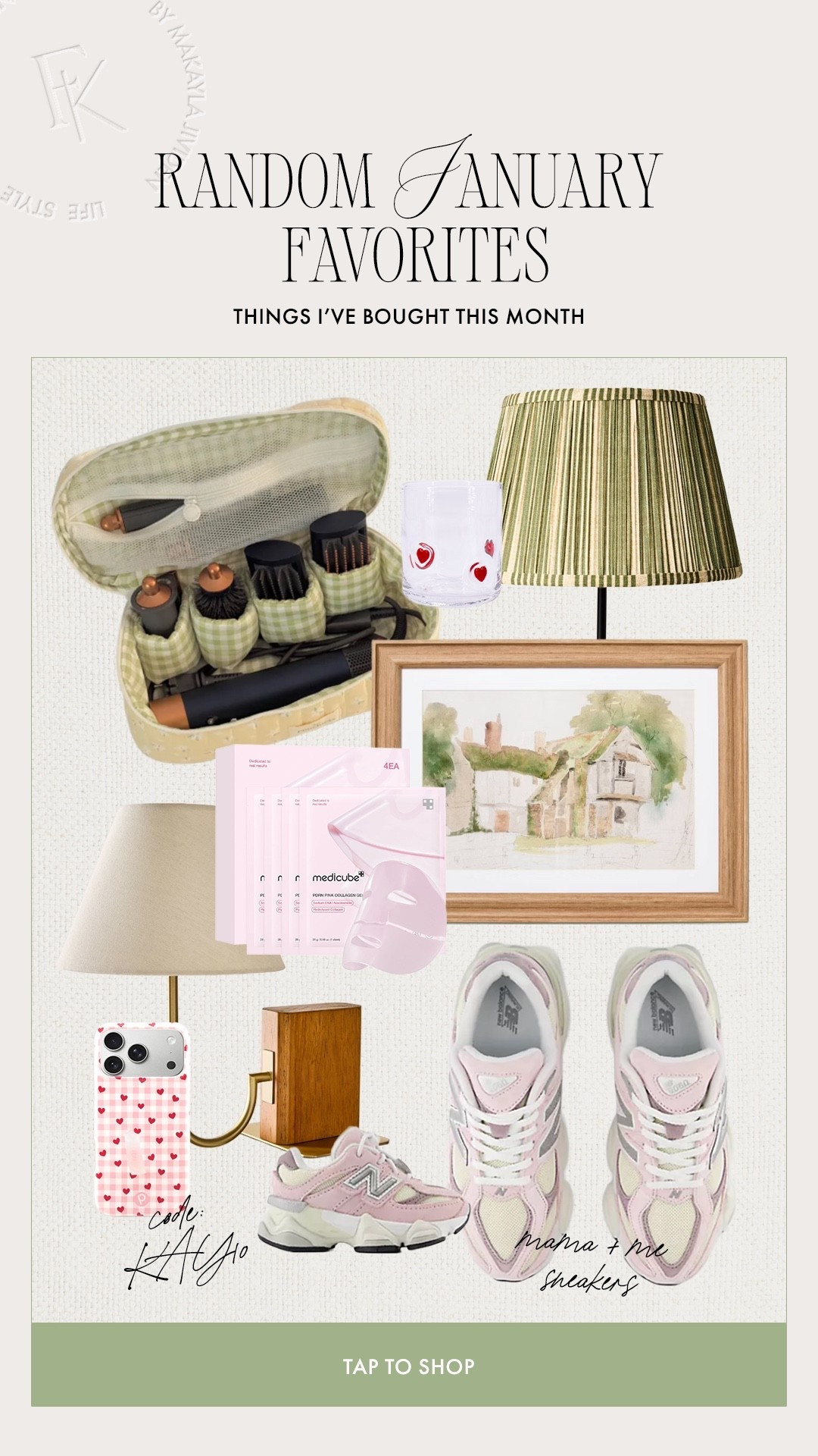 Random favorites from January 💘 most of these were best-sellers! 🫶🏼

Random faves, repurchases, new balance 9060, pink for Valentine’s Day. Code: KAY10 for a loopy discount! 

#LTKValentine #LTKmomlife