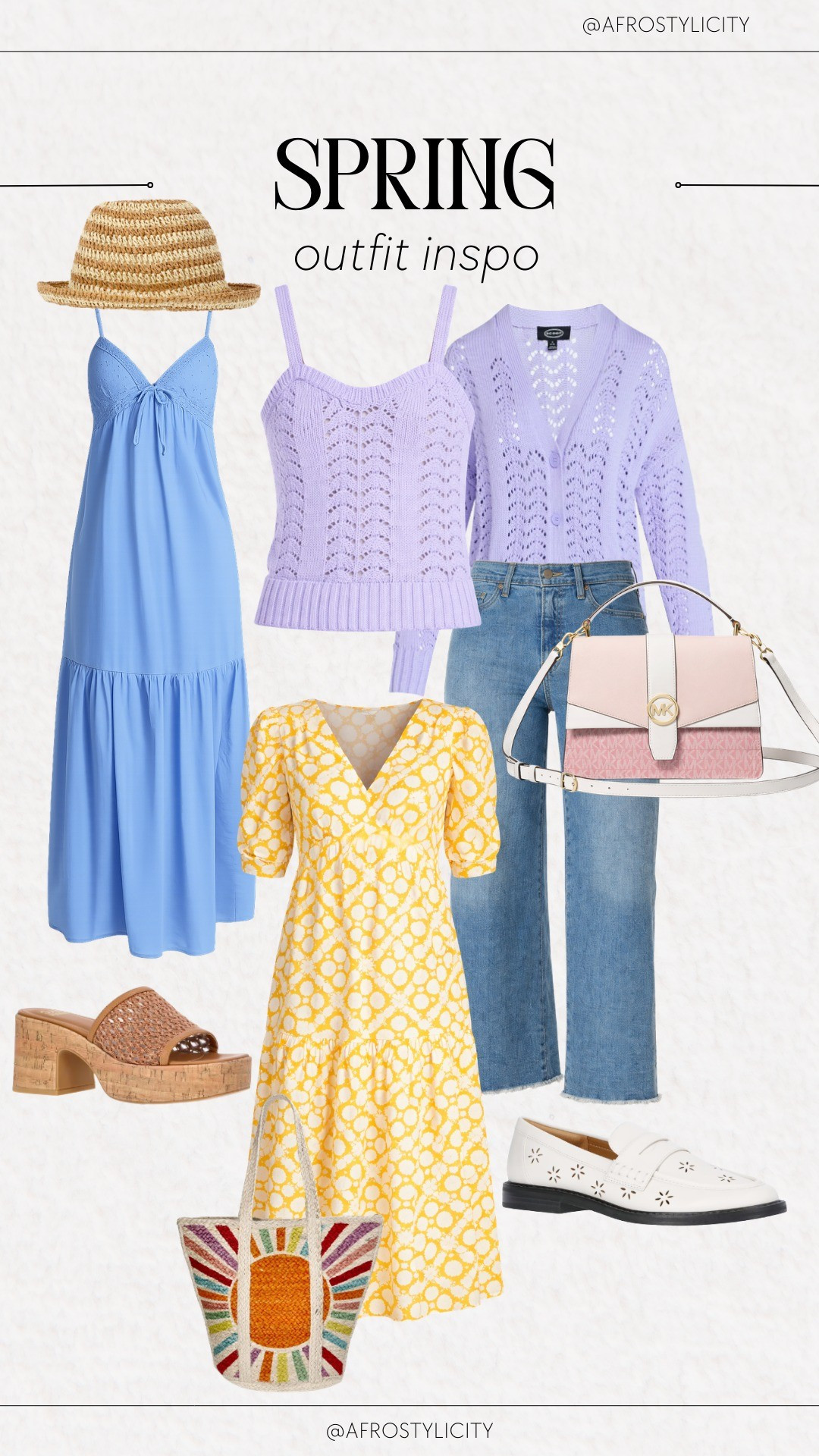 Spring outfits that making getting dressed easy. Soft knits, relaxed denim, breezy dresses and everyday accessories that work for travel days, errands and weekend plans. 

#LTKSpringSale #LTKTravel #LTKootd