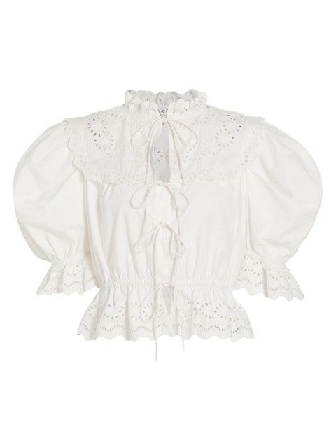 Georgina Ruffle Blouse | Saks Fifth Avenue