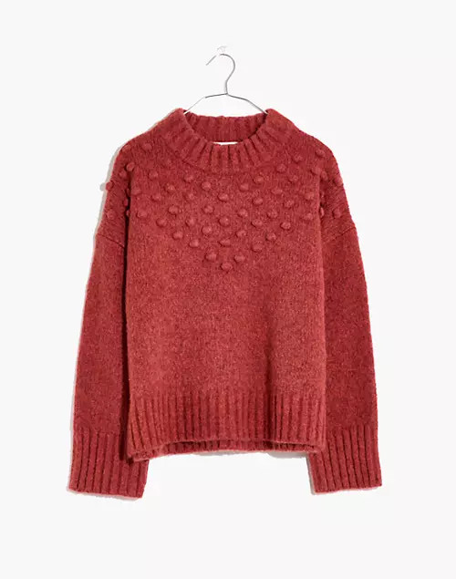 Placed Bobble Mockneck Sweater | Madewell