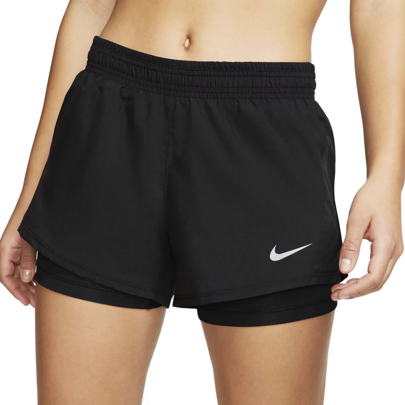 Women's Nike 2-in-1 Running Shorts, Size: Medium, Grey | Kohl's