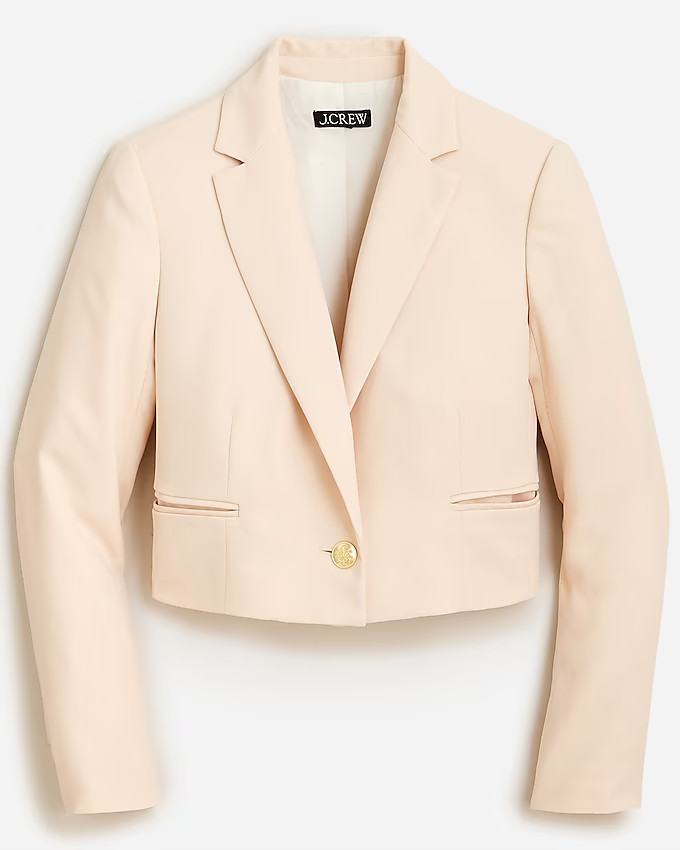 Cropped blazer in city crepe | J. Crew US