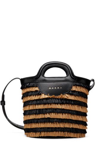 Black & Tan Mini Tropicalia Bucket Bag | SSENSE