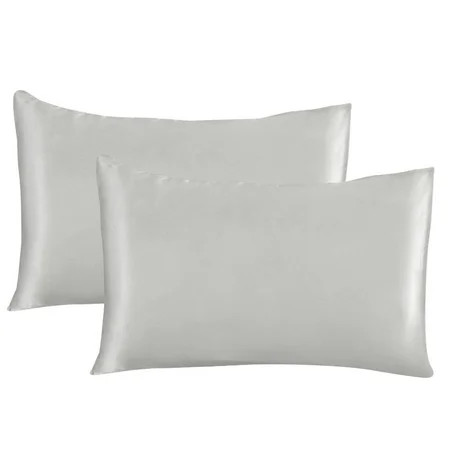 Silk Pillowcase 2 Pack For Hair And Skin Both Sides Proof Soft Breathable Smooth Silk Pillow Cover | Walmart (US)