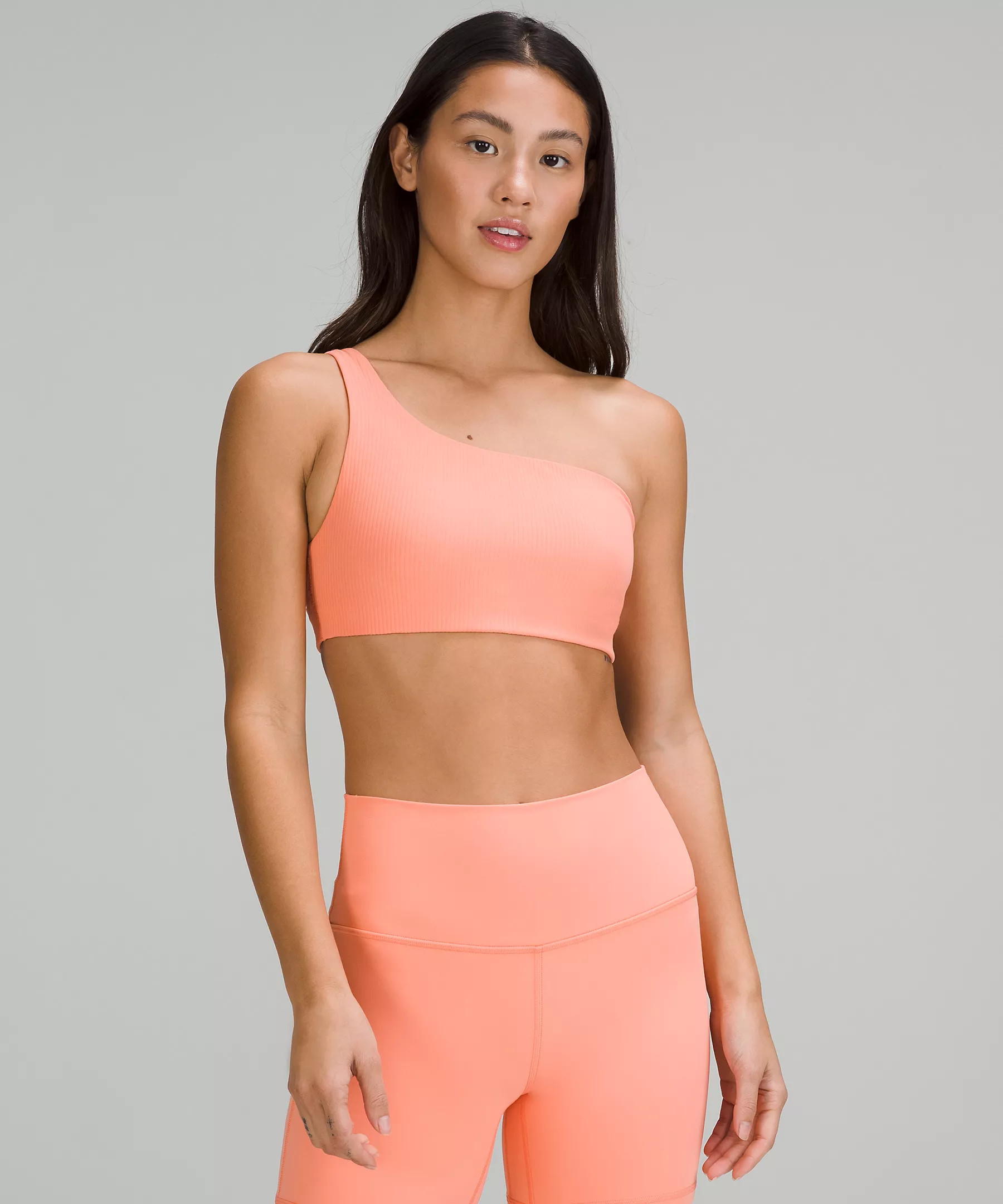 Ribbed Nulu Asymmetrical Yoga Bra | Lululemon (US)