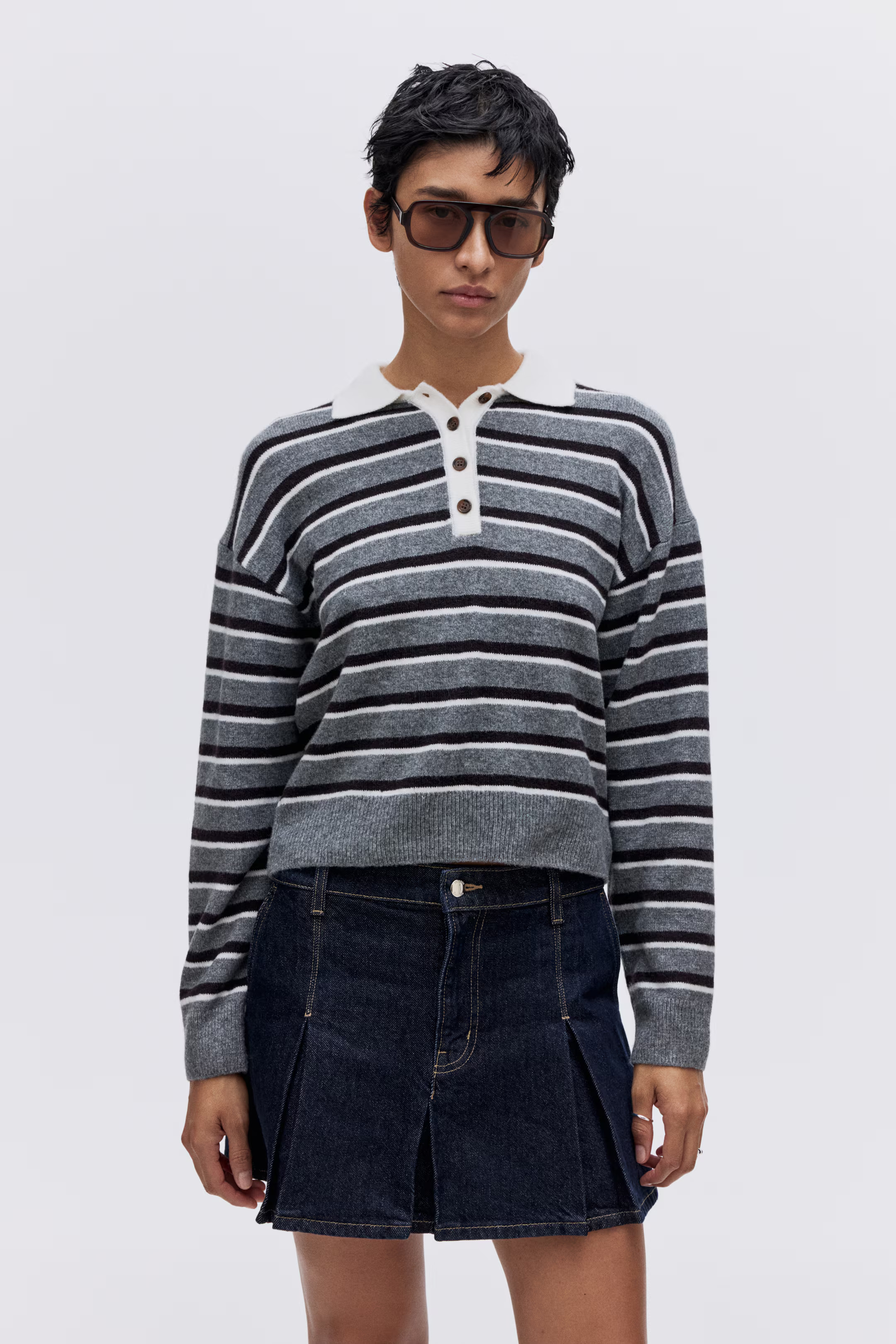 Oversized polo jumper | H&M (UK, MY, IN, SG, PH, TW, HK)