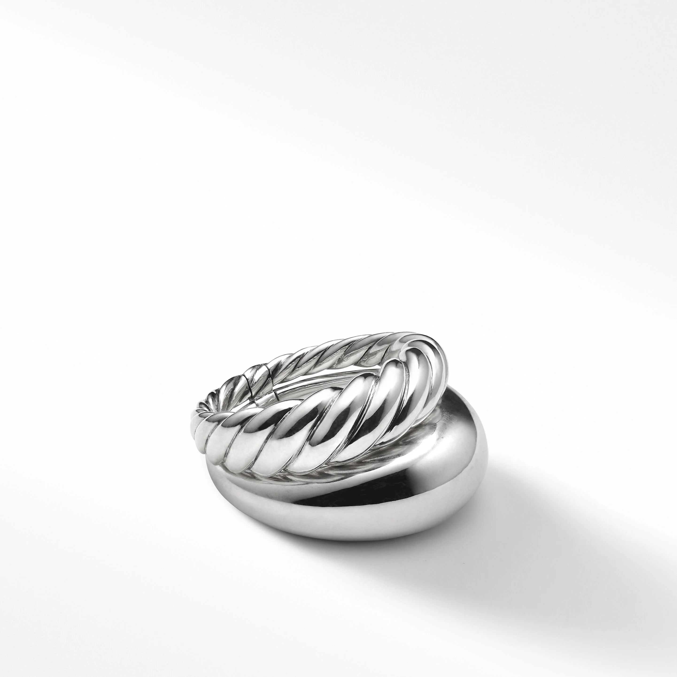 Pure Form® Two Row Ring, 17mm | David Yurman