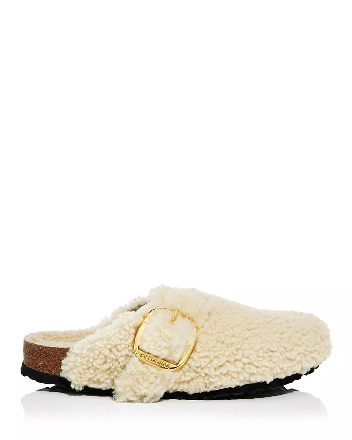 Women's Boston Big Buckle Teddy Shearling Clogs | Bloomingdale's (US)