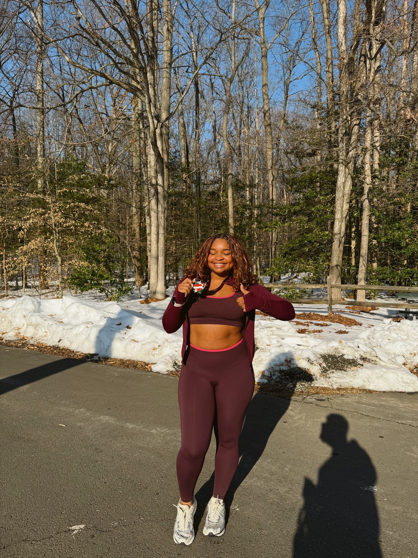 @fabletics #fableticspartner 🙌🏾I just completed my very first 5k! For those of you who don’t know running was my first love! I was a sprinter and always enjoyed sports growing up and was always told I was fast 

🏃🏾‍♀️When I hit a deep depression during COVID I started running again and it helped clear my mind so much. Since then I’ve kept running and walking a consistent part of my routine

When I met @probablyjonovan I learned he ran marathons. When I went to support his marine corpse marathon in 2024 I was inspired and wanted to challenge myself to a 5k. My practice wasn’t perfect by any means and I doubted myself and my capabilities but I did it anyway and I’m so glad I did! 

A 5k was on my vision board so I know I’m starting 2026 right 💕

💌 Happy Valentine’s Day

#LTKootd #LTKActive