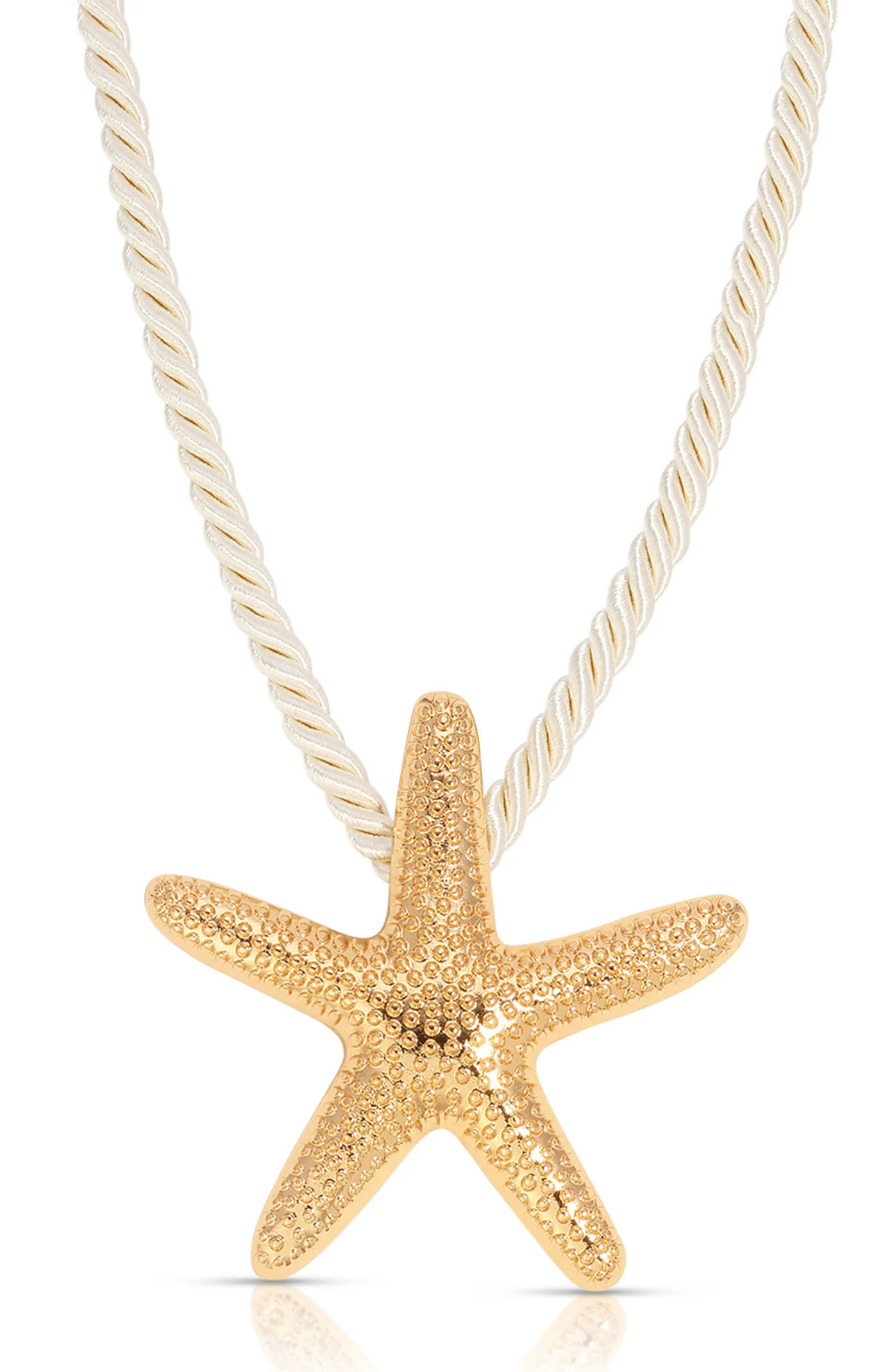 Ettika Starfish Statement Pendant Necklace in Beige | PacSun