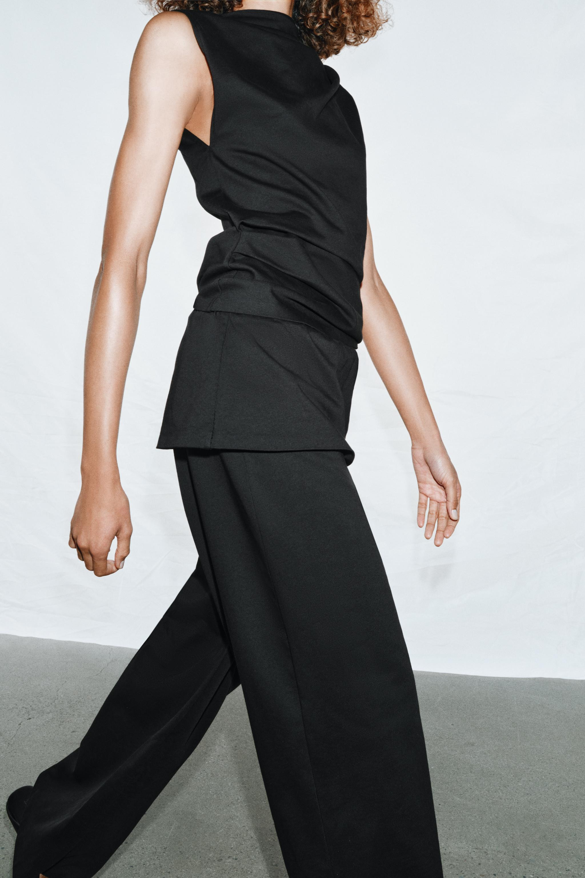 DRAPED COTTON TOP | Zara UK