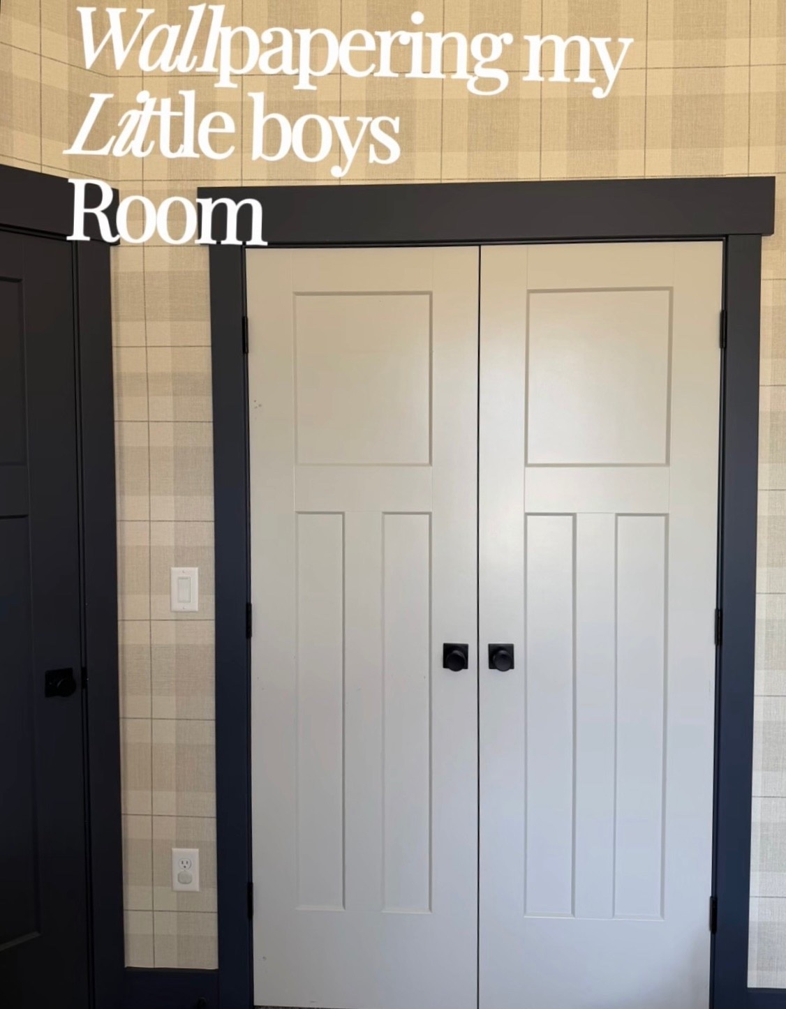 Wall paperingmy little boys room 


#LTKU #LTKHome #LTKKids