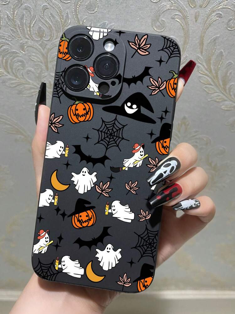 1pc Halloween Fashion Anti-Fall Anti-Slip Phone Case Compatible With IPhone, Honor, Redmi, Samsun... | SHEIN