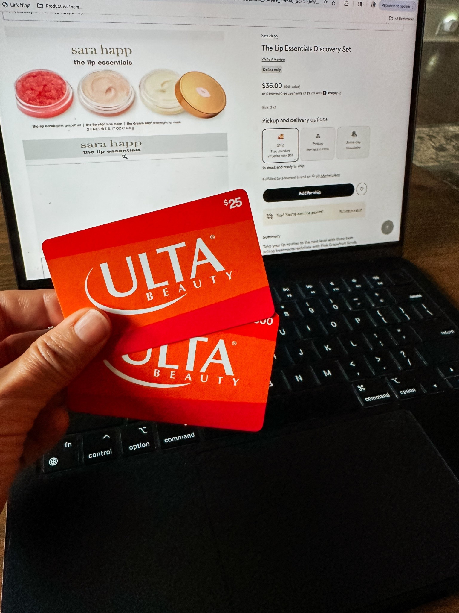 Christmas Gift Cards put to very good use💄✨
I just ordered the Sara Happ Lip Essentials Set which promises a mini facial for your lips.

This set includes the Pink Grapefruit Lip Scrub, a nourishing lip balm, and a hydrating overnight lip mask. The perfect trio for dry, winter lips & seems like a simple lip care routine.

If your lips feel chapped, dull, or need a reset, this looks like an easy upgrade. A little exfoliation, deep hydration, and done. 💋
Linked here from Ulta Beauty  

#LTKselfcare #LTKmomlife #LTKBeauty