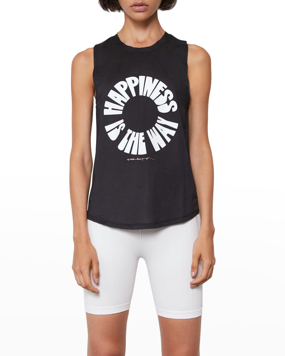 Spiritual Gangster Happiness is the Way Active Muscle Tank | Neiman Marcus