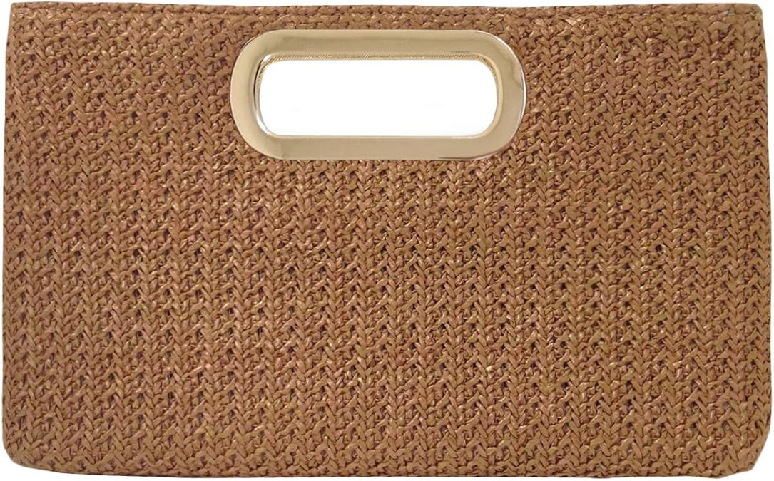Top Handle Straw Clutch | Amazon (US)