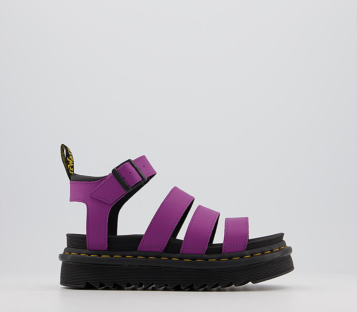 Dr. Martens Blaire Sandals Bright Purple - Women’s Sandals | OFFICE London (UK)