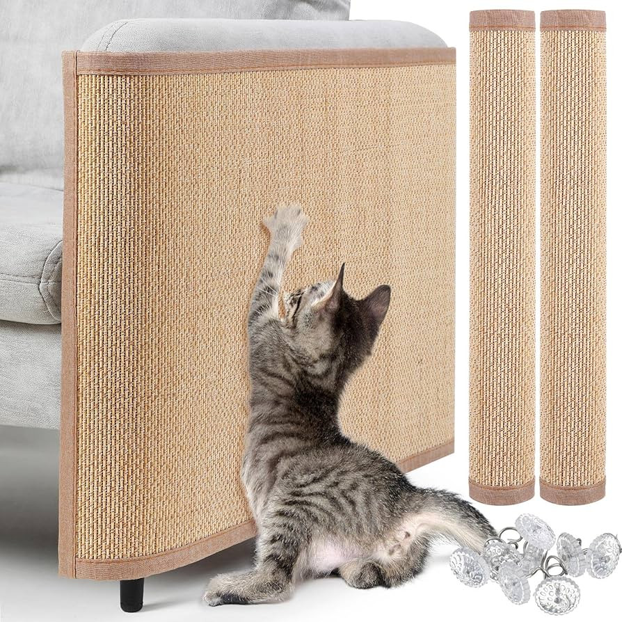 2 Pcs Cat Scratch Furniture Protector Cat Scratch Mat Sofa Protector Couch Protector for Cats Pet... | Amazon (US)