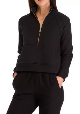 Crown & Ivy™ Women's Brushed Back Terry Pullover | Belk