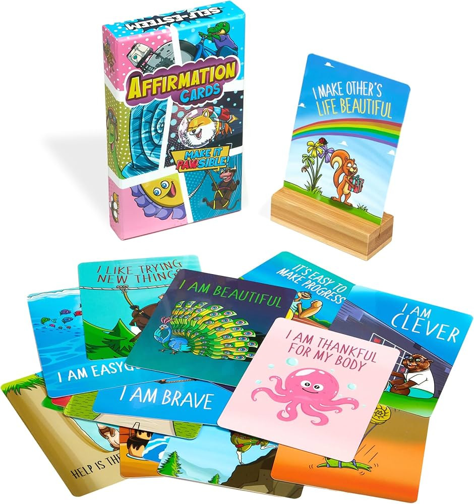 Affirmation Cards for Kids - Mindfulness Cards for Kids, Inspirational Notes for Kids, Positive A... | Amazon (US)