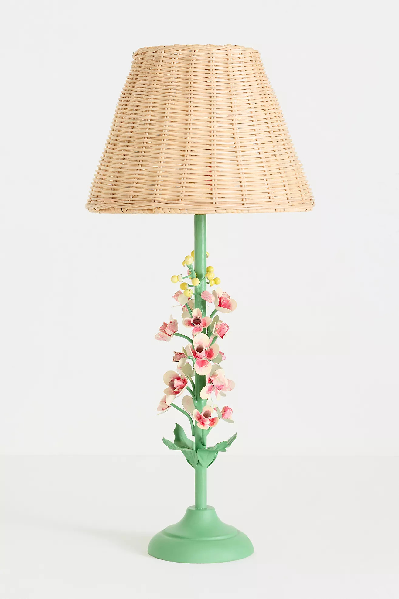 Floral Tole Iron Table Lamp | Anthropologie (US)