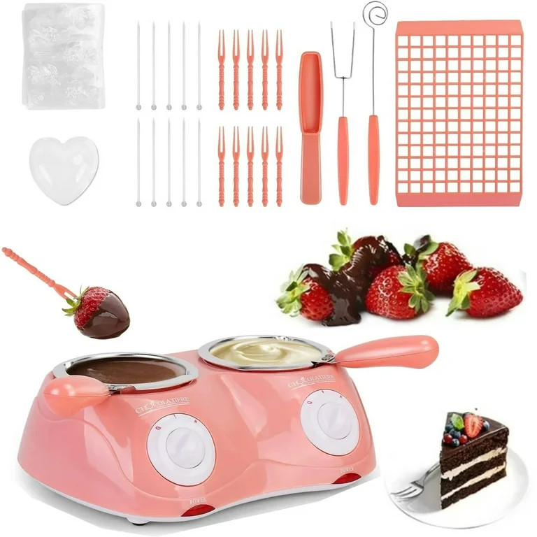 Hinzonek Electric Chocolate Melting Pot, Melting Pot Chocolate Fondue Melting Machine With Double... | Walmart (US)