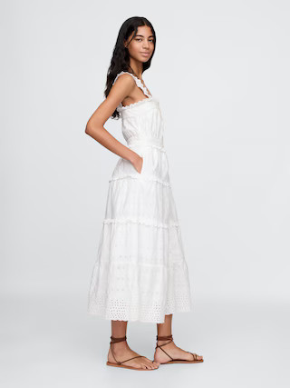 Gap × DÔEN Eyelet Midi Dress | Gap (US)