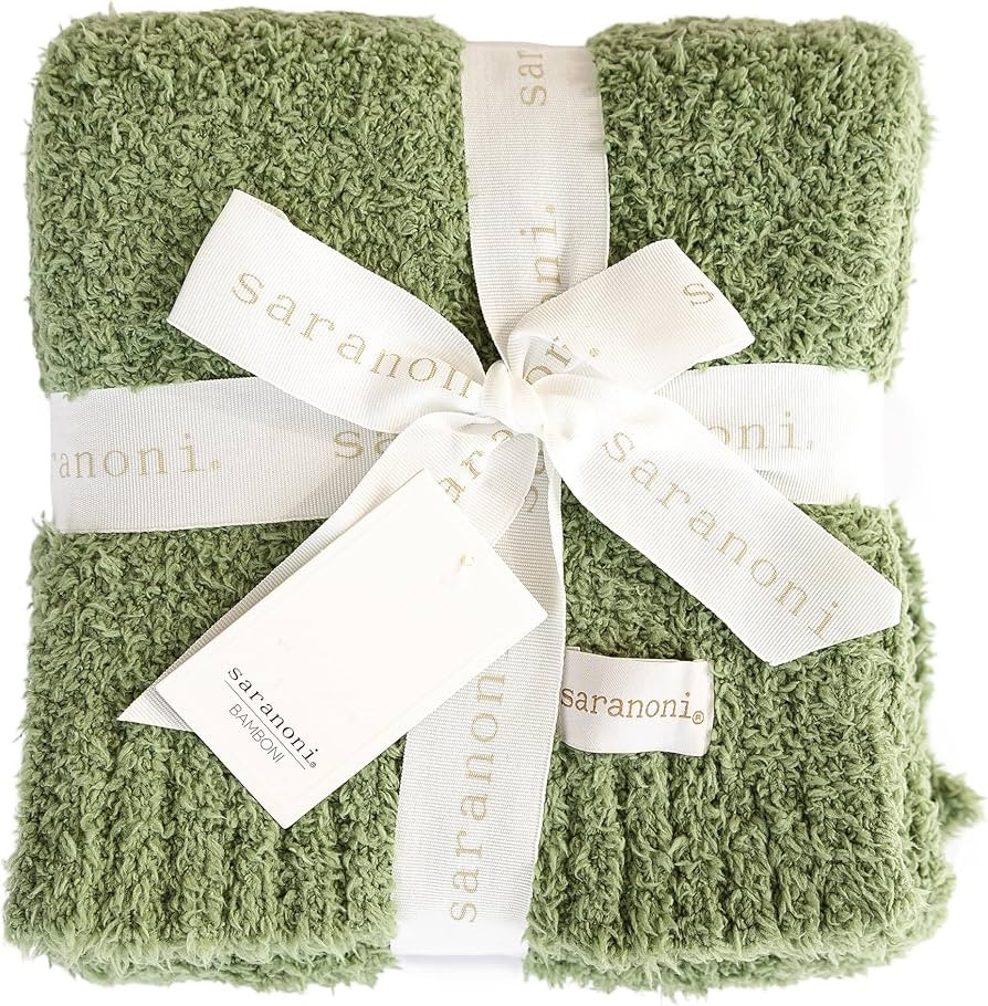 Saranoni Bamboni Luxury Baby Blanket | Cozy & Soft Plush Receiving Blankets | Perfect for Girls &... | Amazon (US)