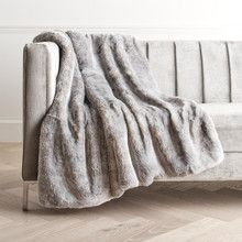 Chinchilla Throw Grey Blanket living room amazon essentials target finds zgallerie glam decor | Z Gallerie
