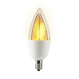 Euri Lighting Flickering Flame Bulb, ECA9.5-2120fc, Decorative CA9.5 Candelabra E12 Base, Warm White | Amazon (US)