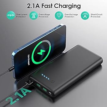 Portable Charger 36800mAh, Power Bank with Tri-Outport & Dual Inport (2.1A USB-C Input and Micro ... | Amazon (US)