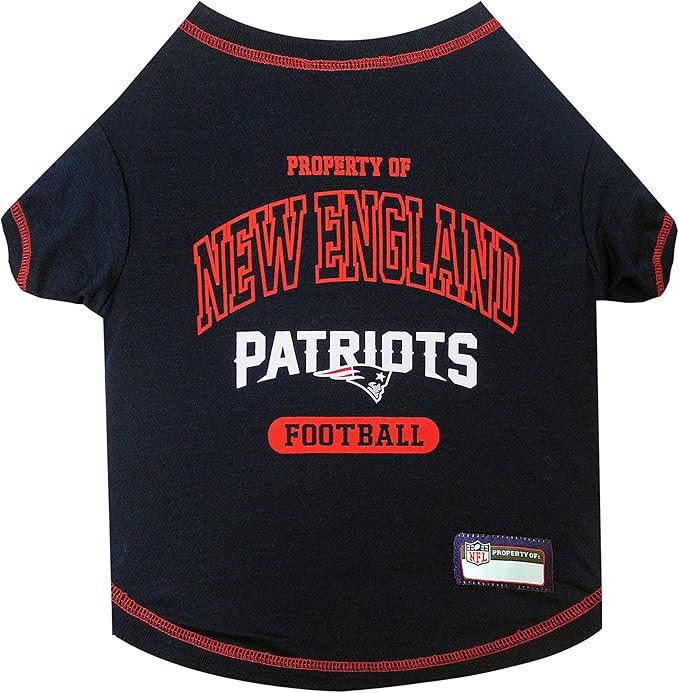 NFL New England Patriots Dog T-Shirt for Pets, Size Small. Officially Licensed Pet Shirt with Tea... | Amazon (US)