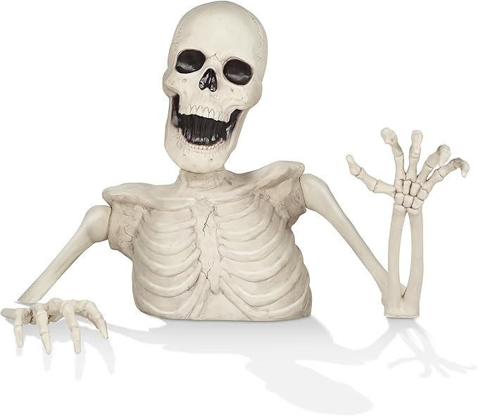 BOO BOX 35" Groundbreaking Skeleton - Outdoor Halloween Decorations for Porch or Yard | Amazon (US)