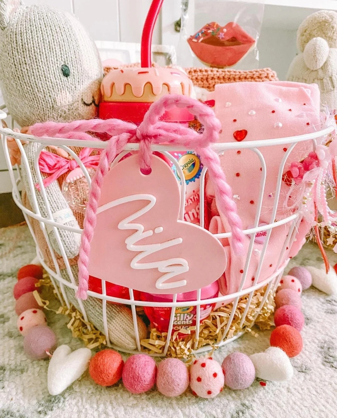 Valentines Day Heart Tags Valentines Basket Valentines for Kids Personalized Name Tag Valentine H... | Etsy (US)