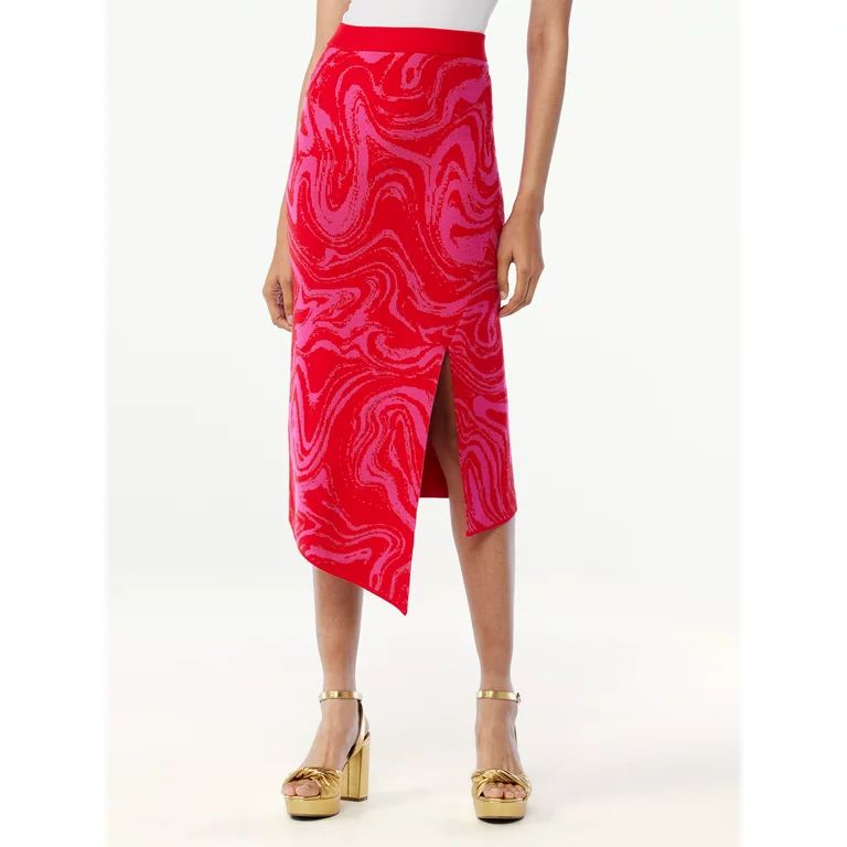 Scoop Women's Asymmetric Midi Skirt | Walmart (US)