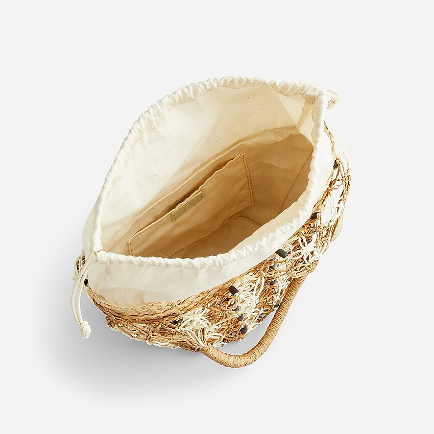 Sedona beaded basket bag in straw | J. Crew US
