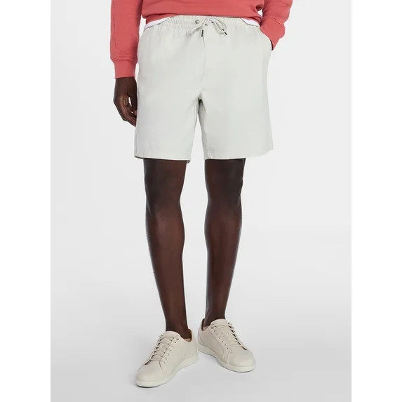 George Men's & Big Men's Modern Fit Slub Pull On Shorts, 8" Inseam, Sizes S-3XL | Walmart (US)