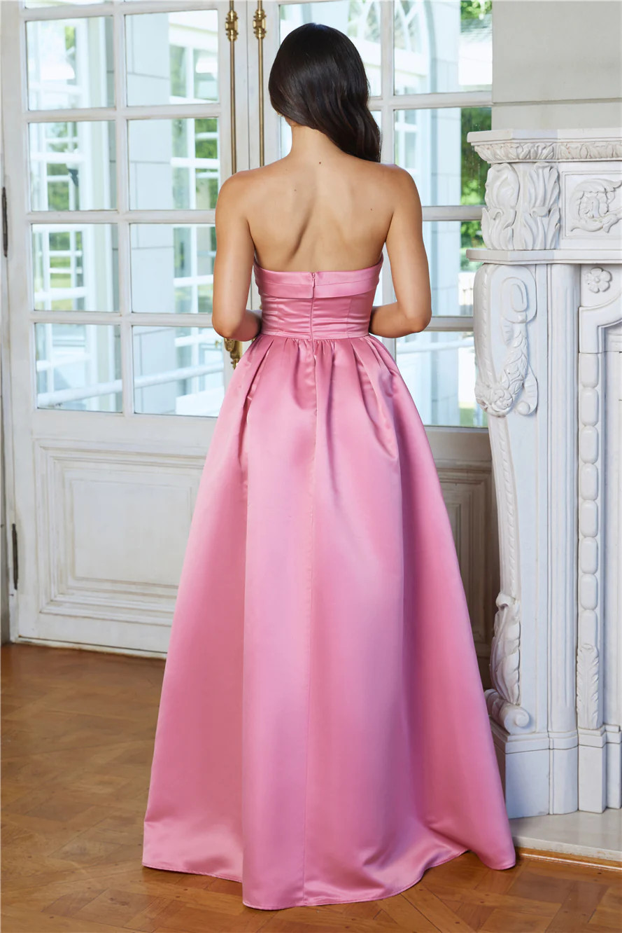 Elegance In Motion Strapless Maxi Dress Rose | Hello Molly (AU)