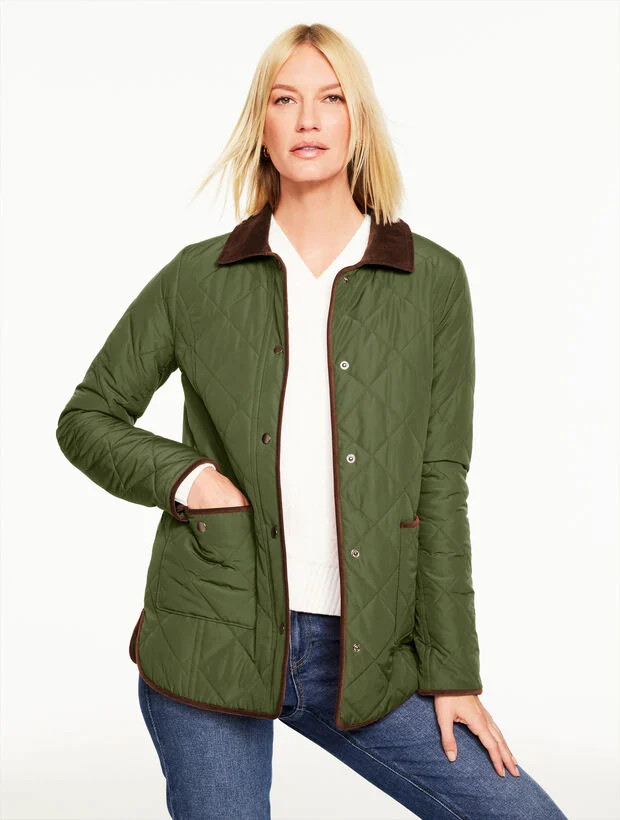 Quilted Barn Jacket | Talbots