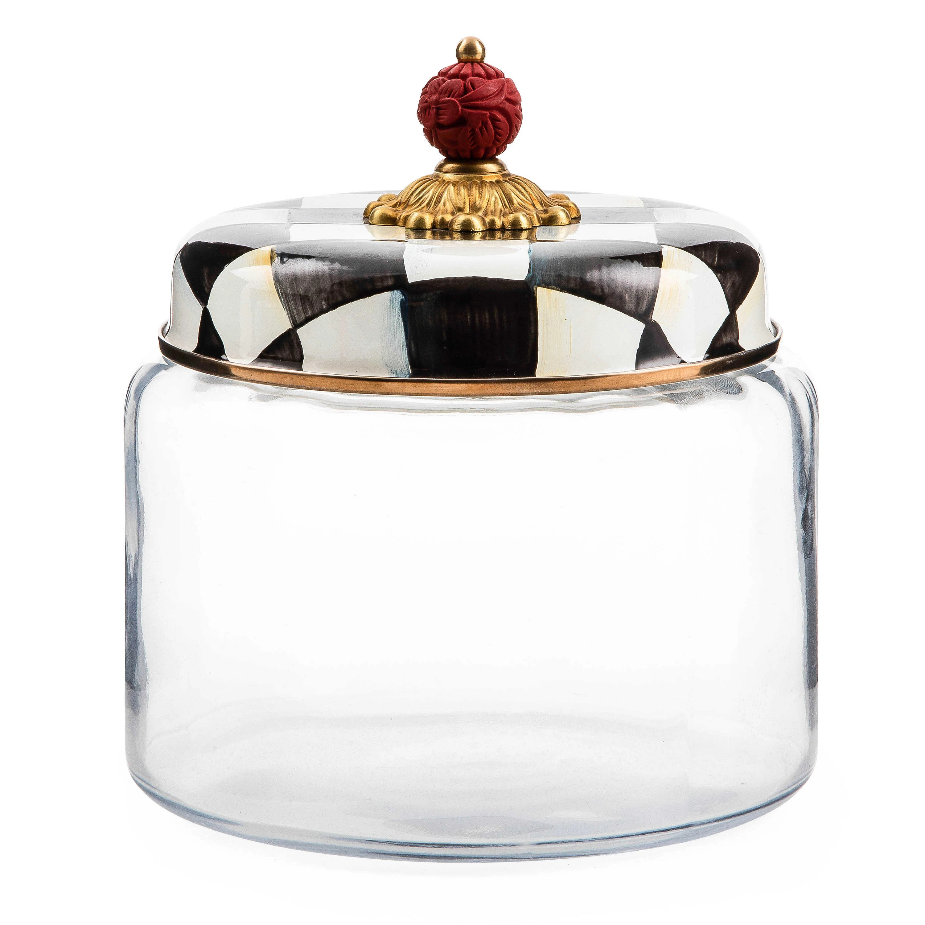 MacKenzie-Childs Courtly Check® Kitchen Canister & Reviews | Wayfair | Wayfair North America