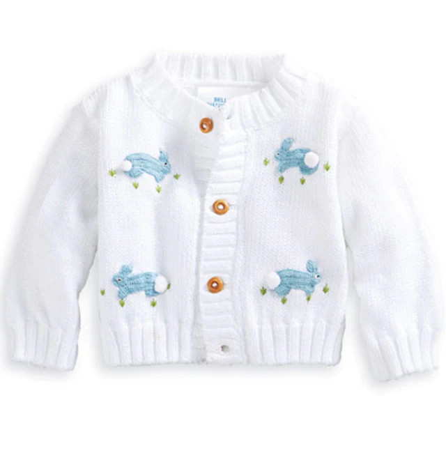 Applique Bunny Cardigan | bella bliss 