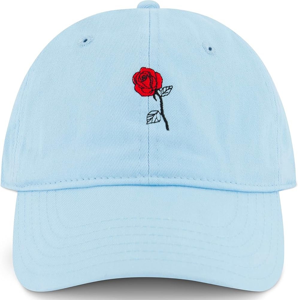 Concept One Disney's Beauty and The Beast Belle Embroidered Rose Cotton Adjustable Baseball Cap | Amazon (US)