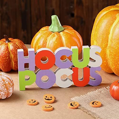 Halloween Hocus Pocus Sign Halloween Wooden Letters Block Decor Wooden Hocus Pocus Decor Freestan... | Amazon (US)