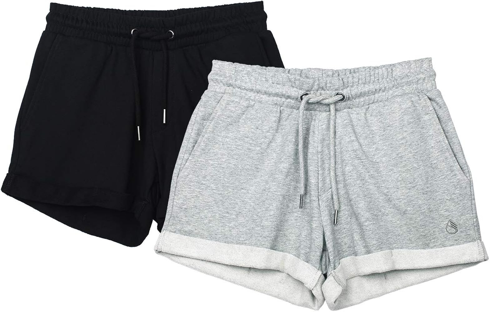 icyzone Workout Lounge Shorts for Women - Athletic Running Jogging Cotton Sweat Shorts | Amazon (US)