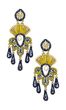 Mercedes Salazar Power Soul Earrings in Yellow from Revolve.com | Revolve Clothing (Global)
