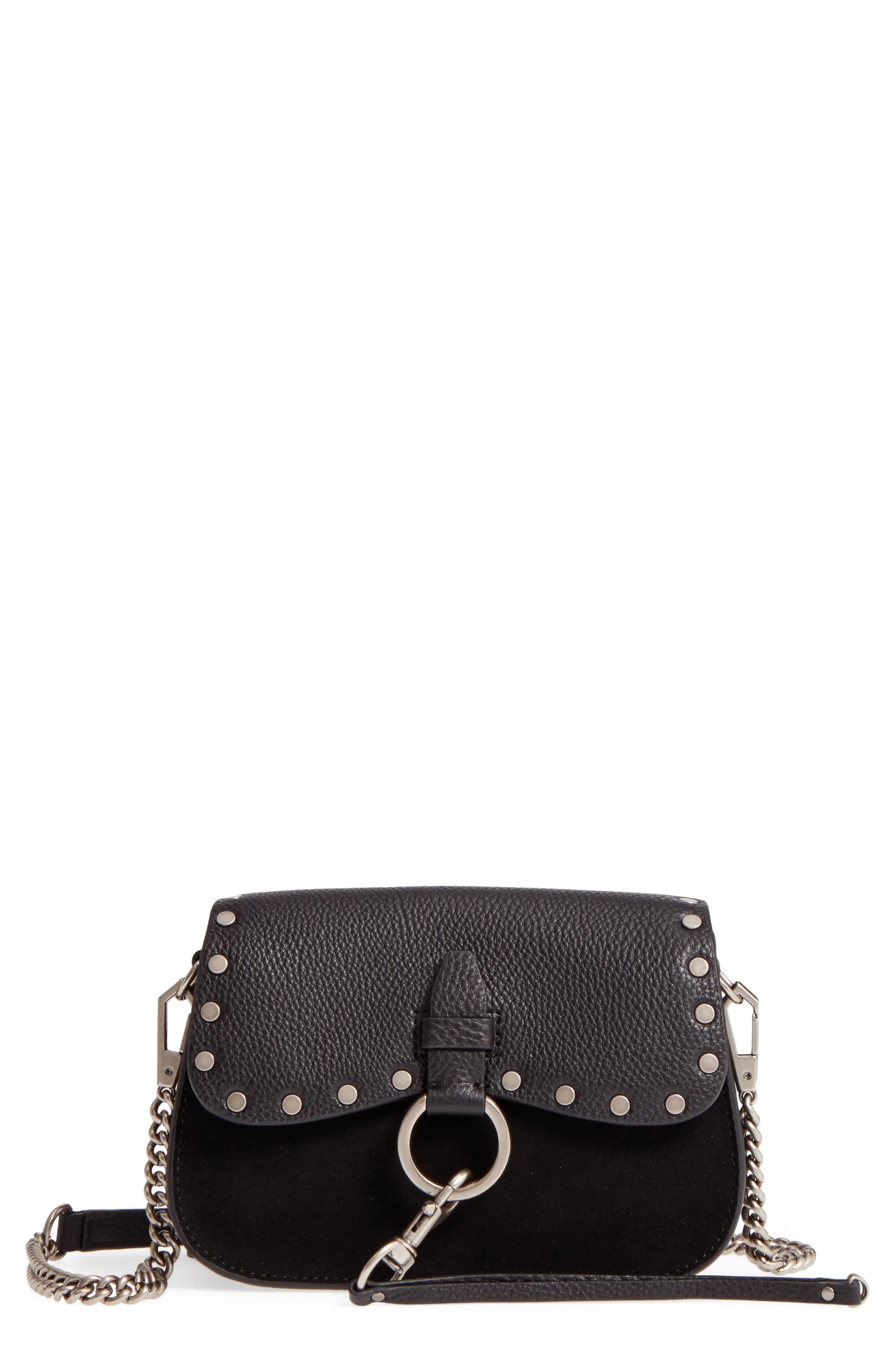 Small Keith Suede & Leather Saddle Bag | Nordstrom