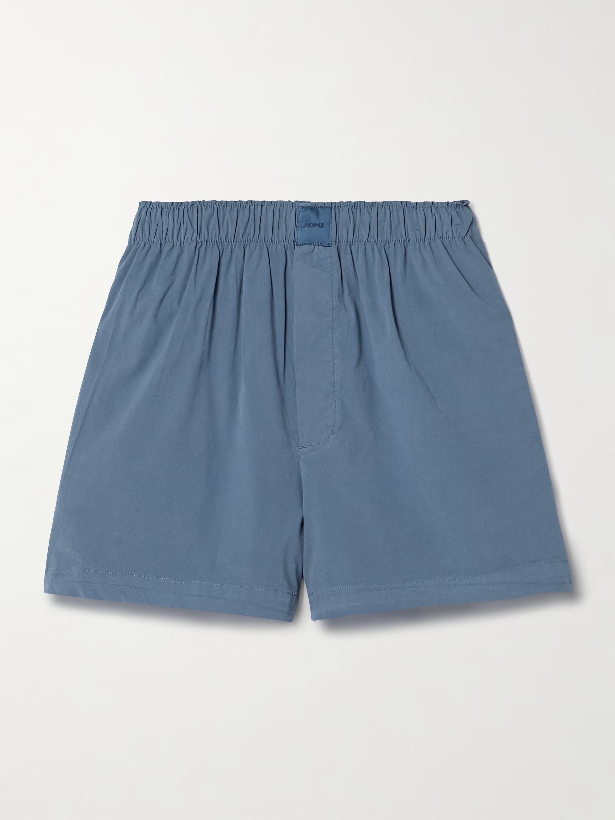 Cotton-Blend Poplin Boxers - Harbor | NET-A-PORTER (US)