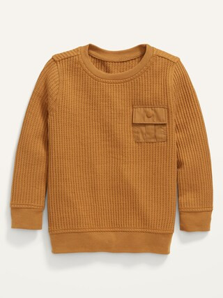 Long-Sleeve Thermal Utility Pocket T-Shirt for Toddler Boys | Old Navy (US)
