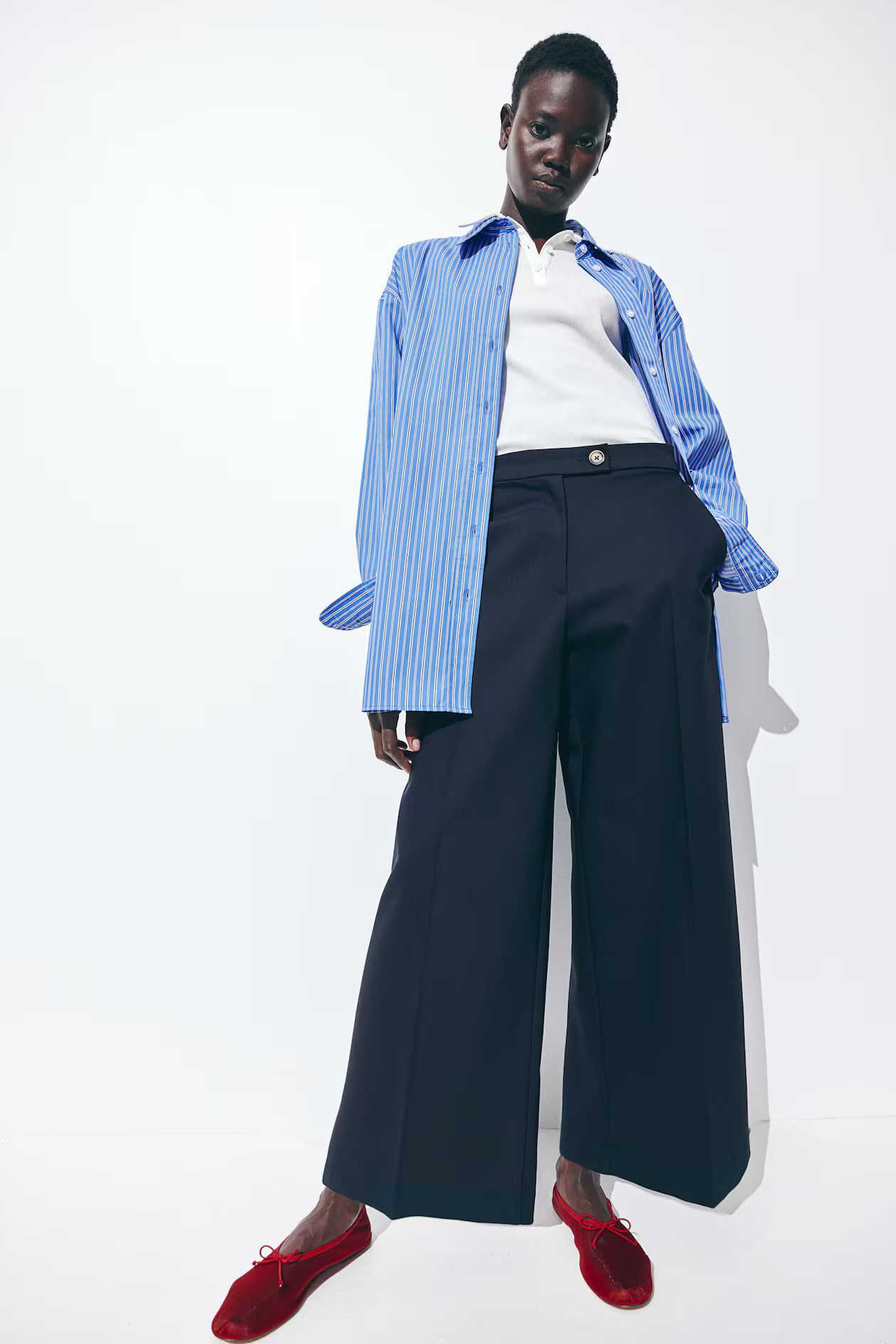 Wide-Leg Dress Pants | H&M (US + CA)