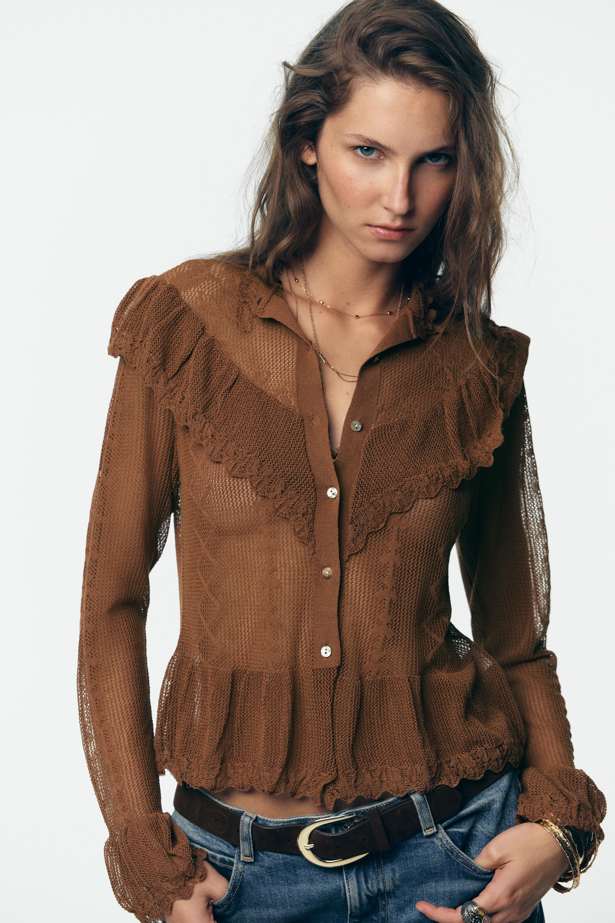 POINTELLE KNIT ROMANTIC CARDIGAN | Zara DE